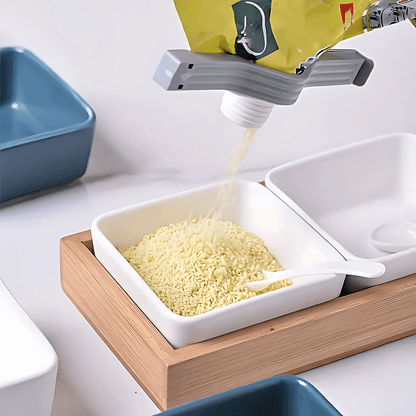 SealGrab – Kryddpåsesklämma med Gänglock och Lufttät Förslutning 5-pack