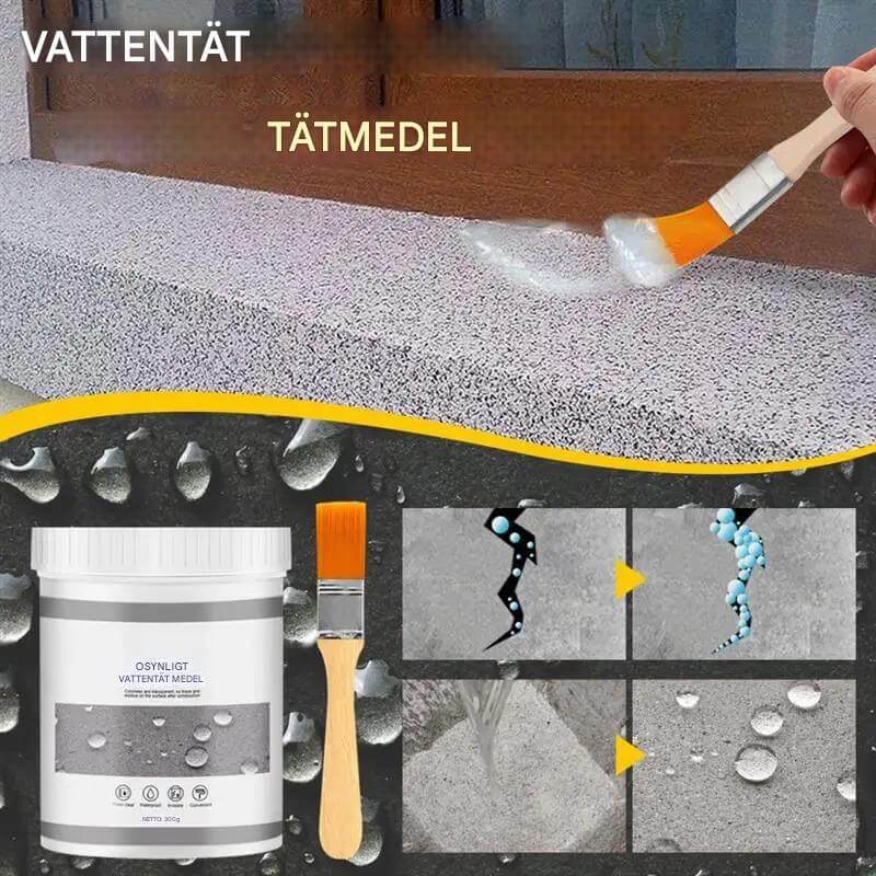 HydraCoat – Vattentät Täckfärg | Transparent Ytbehandling för Reparation av Läckor