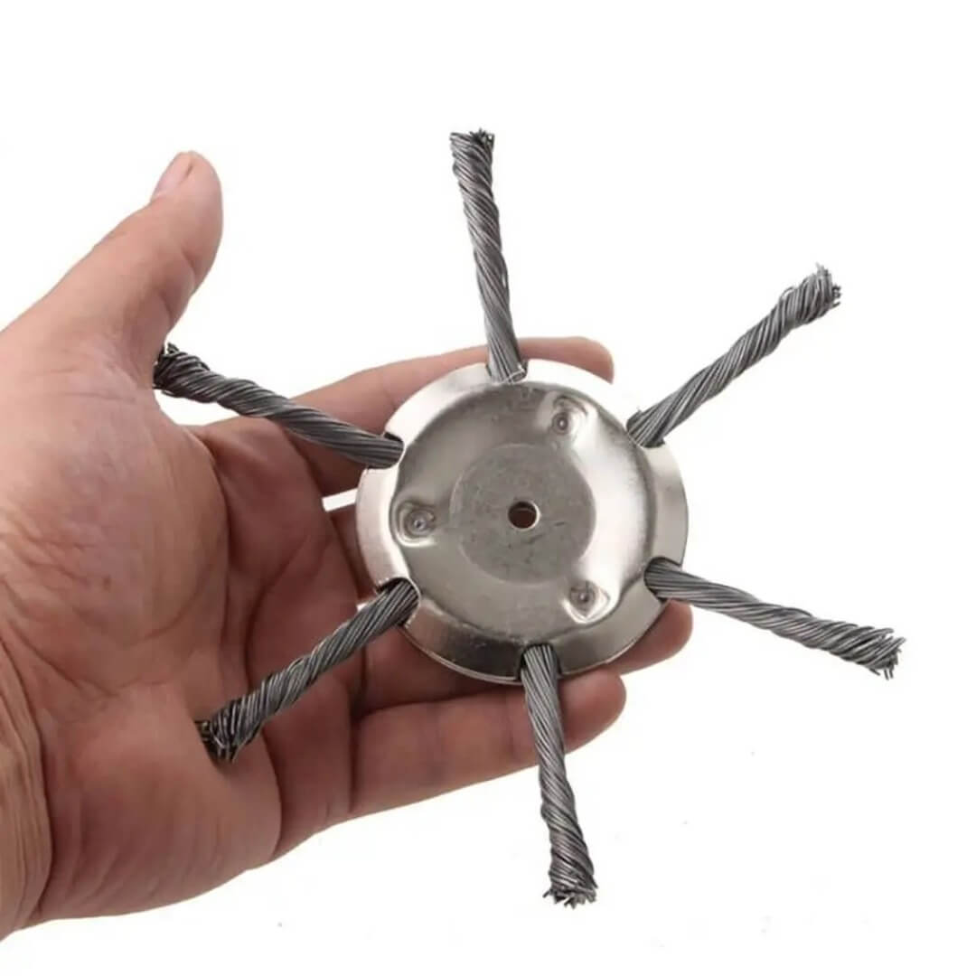 SteelSweep – Universellt Stålborsthuvud för Grästrimmer