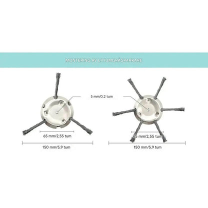 SteelSweep – Universellt Stålborsthuvud för Grästrimmer