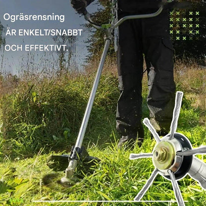 SteelSweep – Universellt Stålborsthuvud för Grästrimmer