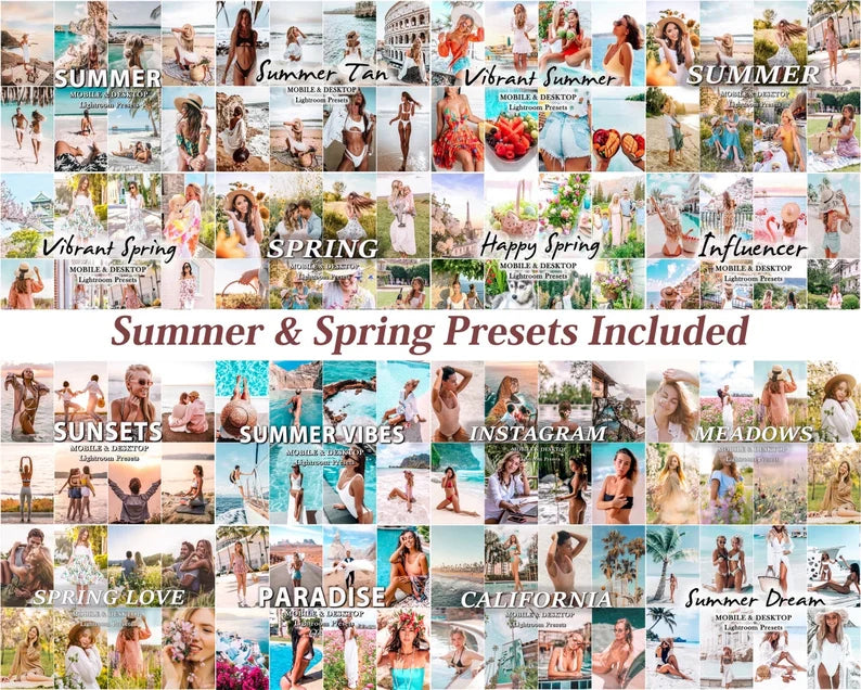5000+ LIGHTROOM Presets Bundle, Mobile & Desktop Presets, Spring and Summer Aesthetic Presets, Influencer Photo filters for Instagram, vsco