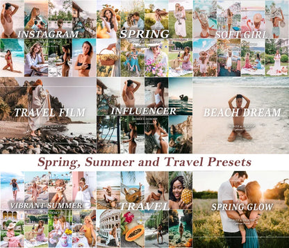 1100+ Lightroom Preset Bundle, Mobile & Desktop Luxury Aesthetic Presets, Clean Neutral Photo Editing Filter for Influencer Travel Blogger