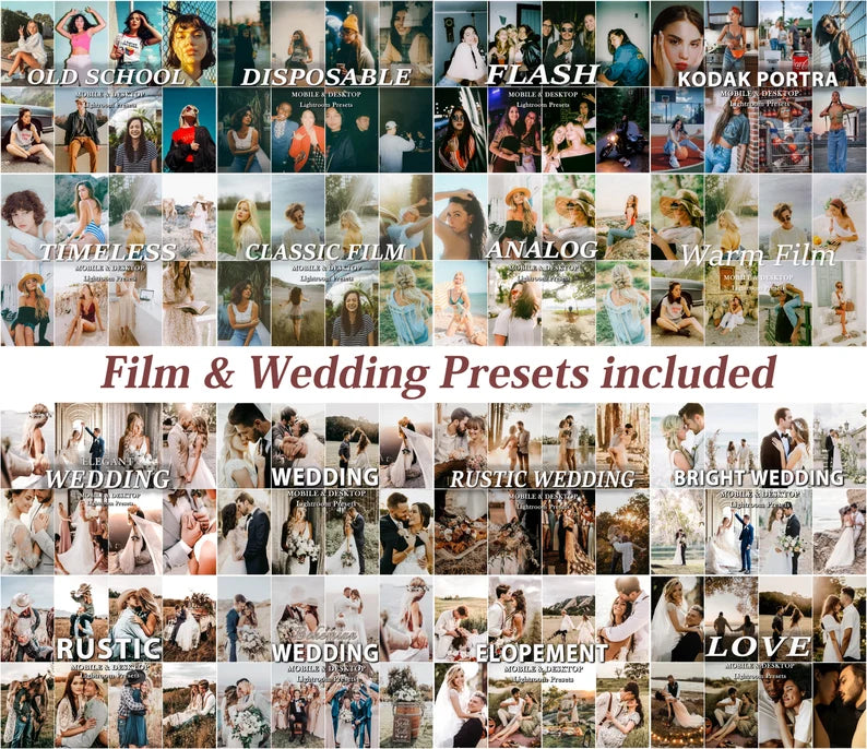 1100+ NATURAL Lightroom PRESET Bundle, Mobile & Desktop Luxury Aesthetic Presets, Bright Neutral Photo Filter, Lifestyle indoor soft Presets