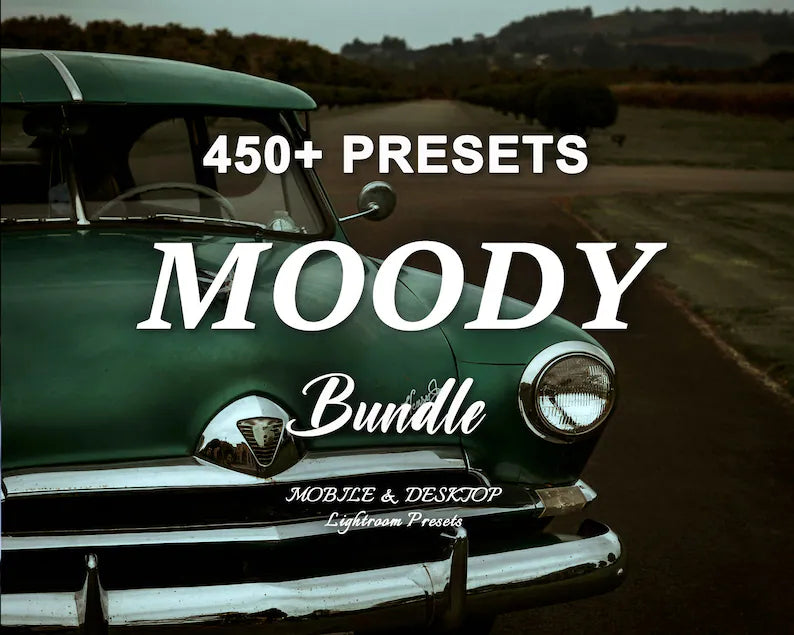450+ MOODY Lightroom Mobile & Desktop Presets, Dark Black summer presets, Dark Outdoor presets, Aesthetic Influencer and Blogger Presets