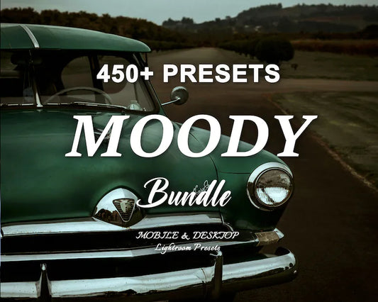 450+ MOODY Lightroom Mobile & Desktop Presets, Dark Black summer presets, Dark Outdoor presets, Aesthetic Influencer and Blogger Presets