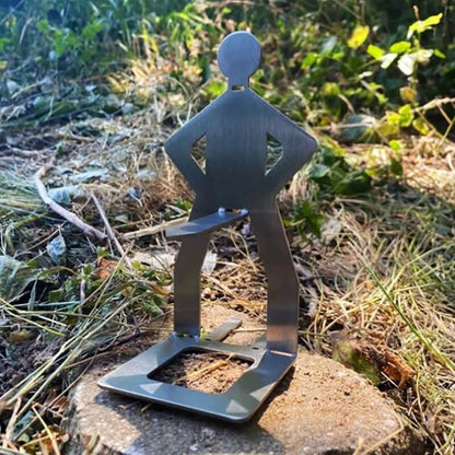 ARON - 5-pack Bärbar Korvhållare I Rostfritt Stål för Camping, Grill och Picknick