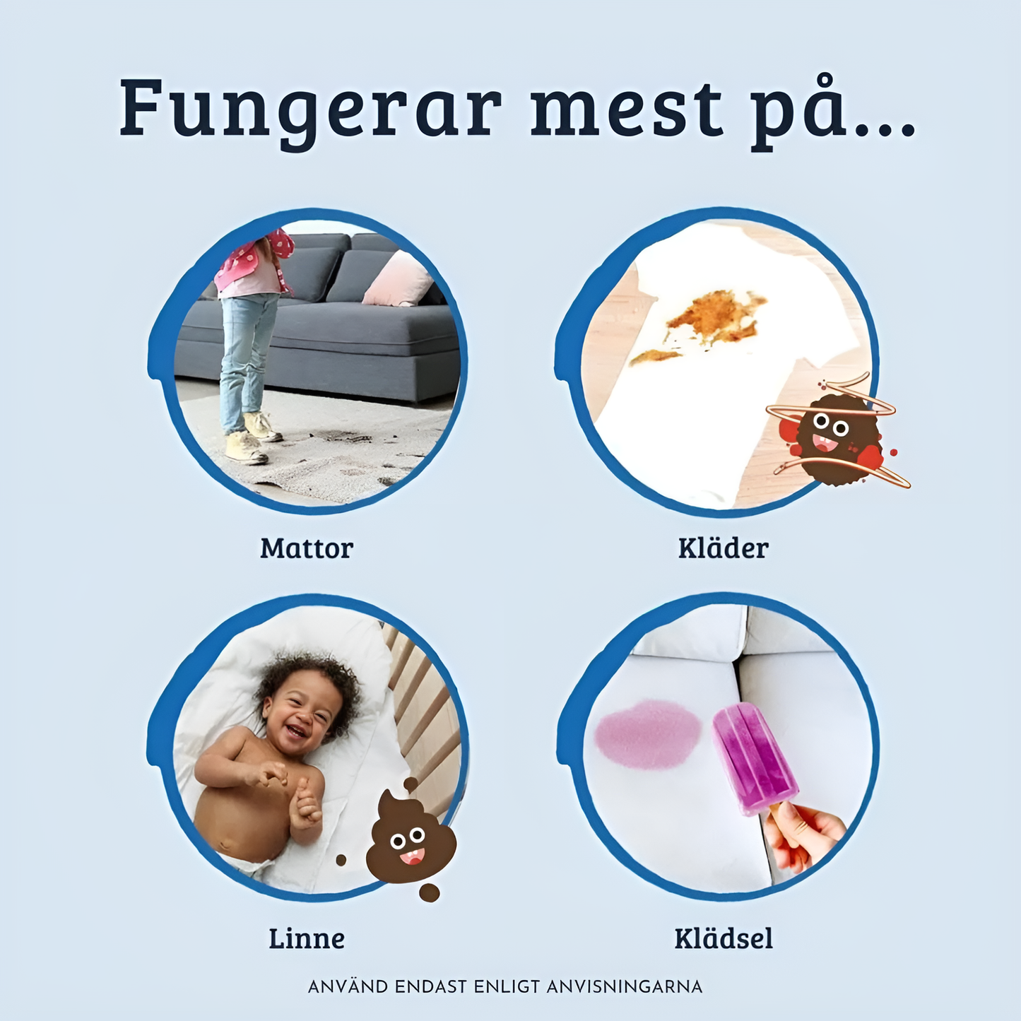 EVELINA - Ekologisk Fläckborttagningsspray Säker för Babykläder och Alla Tyger
